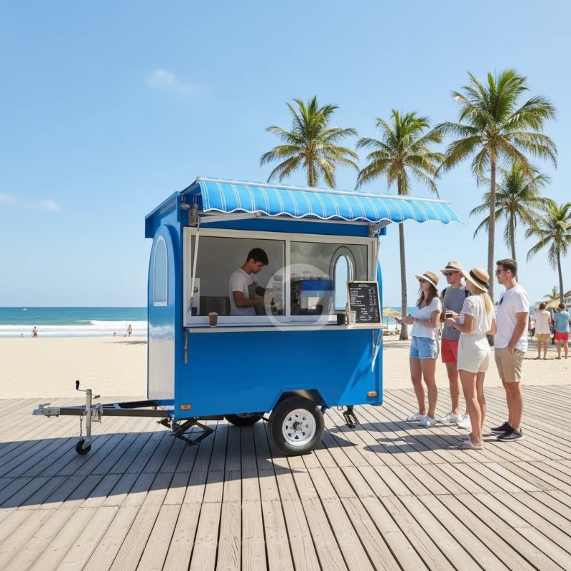 Vintage Coffee Equipment - Food Truck Coffee Trailer Street Food