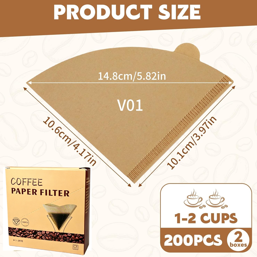 Coffee Filters 200 Count Cone  - Coffee Equipment Espresso ulasan dan harga