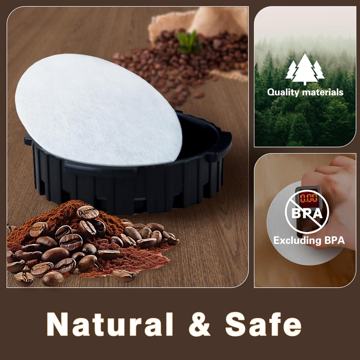 Round Coffee Filters, Compatib - Coffee Equipment Espresso ulasan dan harga