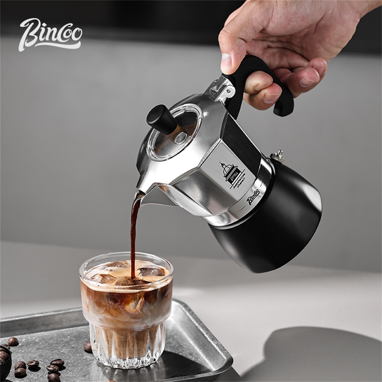 BINCOO Double Valve Moka Pot，E - Coffee Equipment Espresso ulasan dan harga