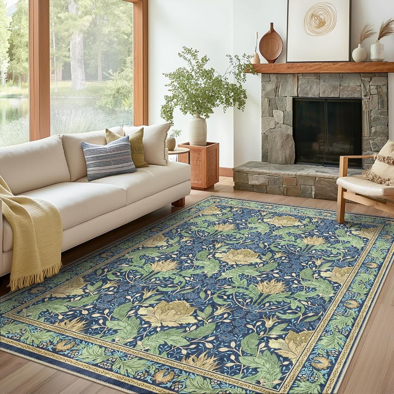 Vintage Floral Rug Carpet for  - Vintage Coffee Equipment ulasan dan harga