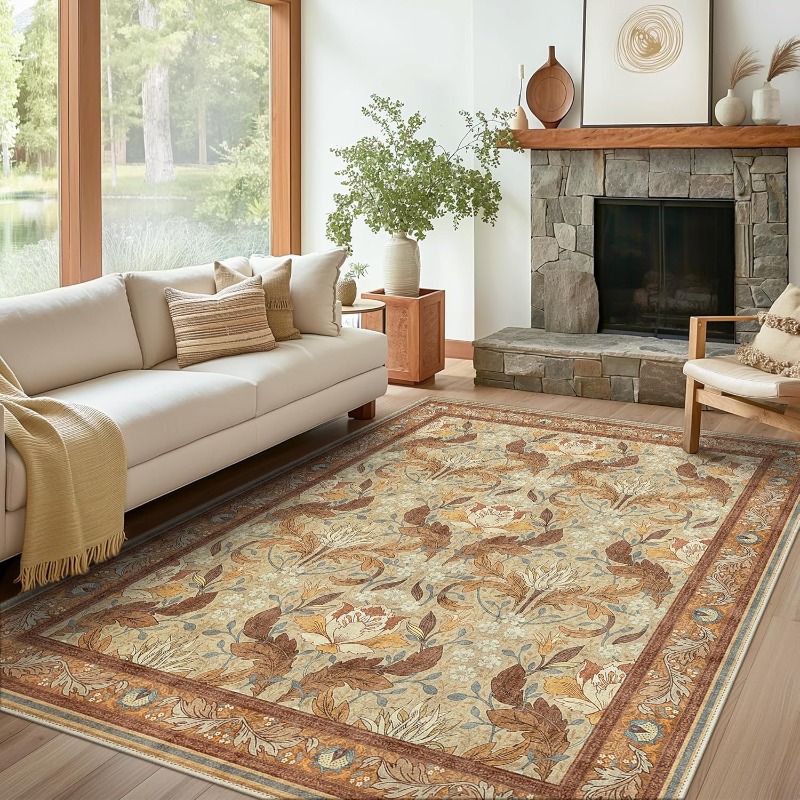 Vintage Floral Rug Carpet for  - Vintage Coffee Equipment ulasan dan harga