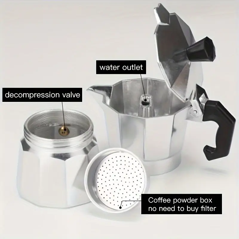 Classic Aluminum Moka Pot 50-3 - Coffee Equipment Espresso ulasan dan harga