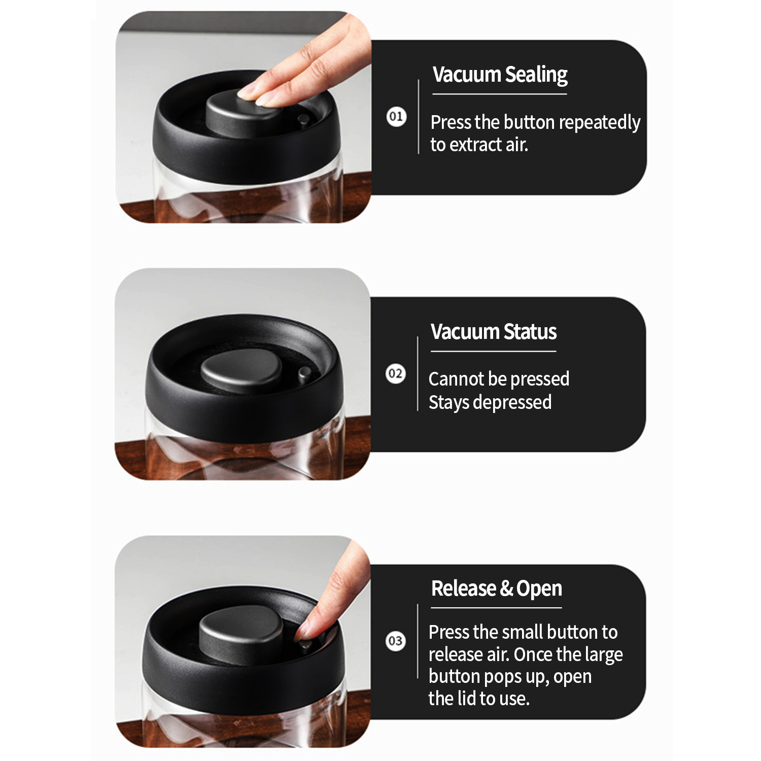 OANKR Vacuum Coffee Canister 5 - Coffee Equipment Accessories ulasan dan harga