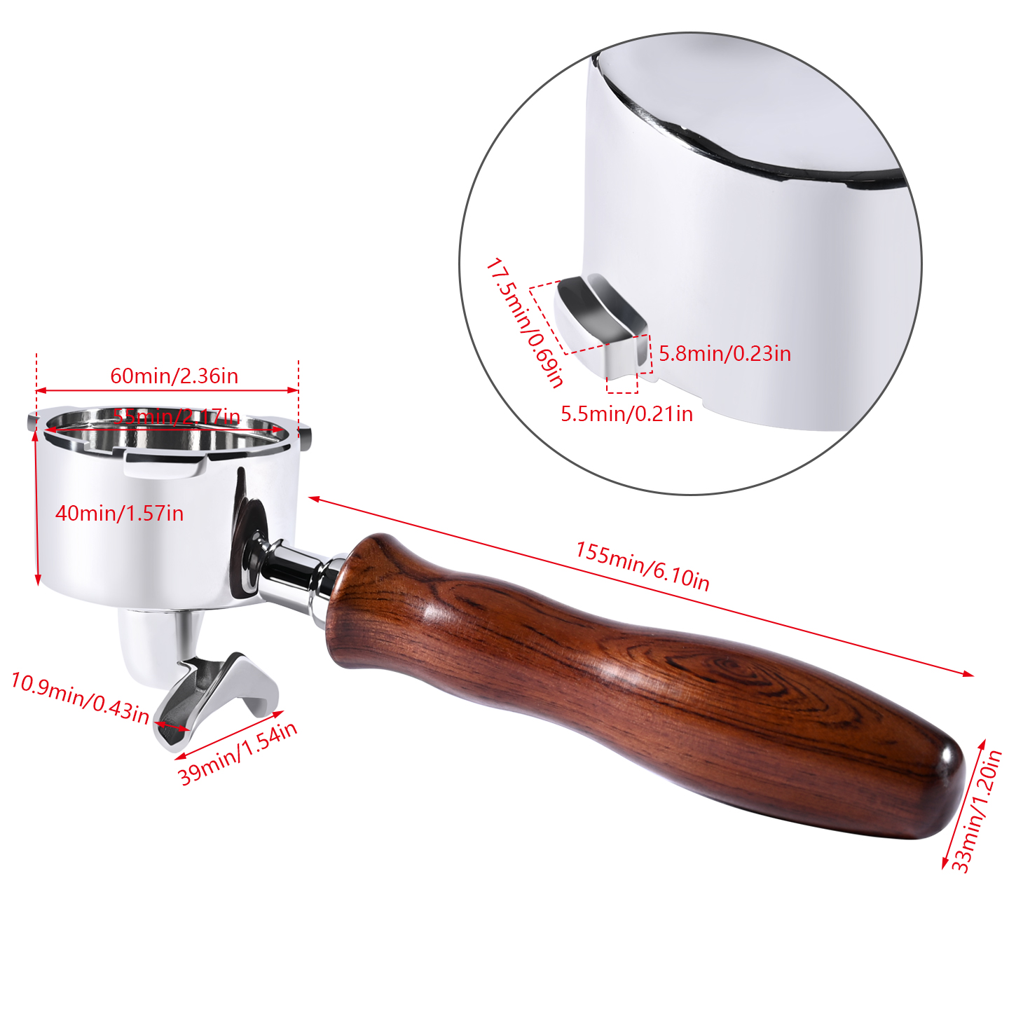 51mm Double Spout Coffee Porta - Coffee Equipment Espresso ulasan dan harga